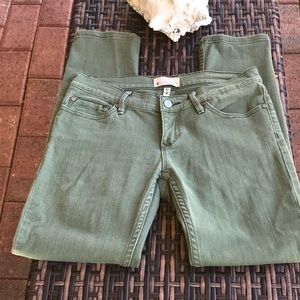 Roxy Olive Green Denim Jean Size 3